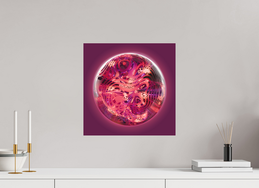 Astral Jewel: Elegy in Amethyst || Acrylic Print, Wall Art, Fine Art Print, Pigment Print, Modern Art, Abstract Art, Digital Art, 3D Rendering, Corporate Art, Modern Design, Art For Offices, Investment Art